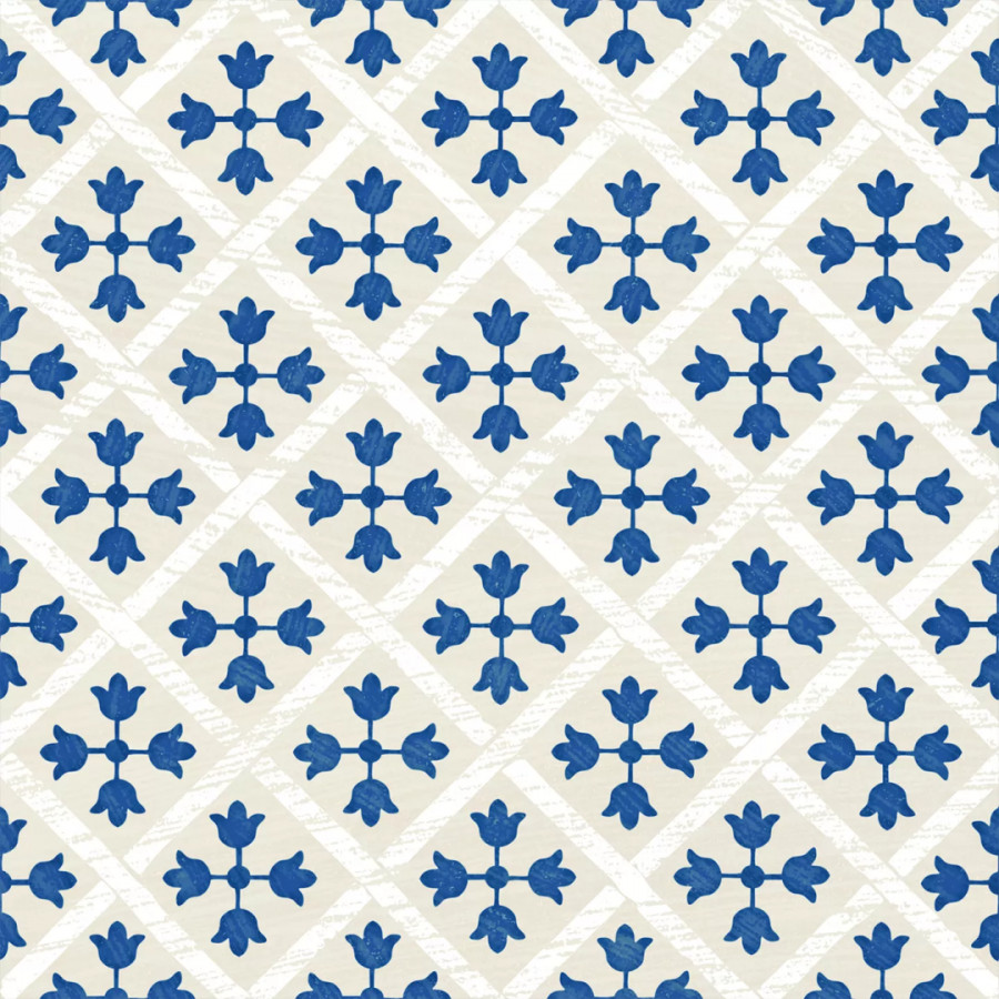 Керамогранит 19x19 8мм Guadalupe Blue сатинированная голубой Monopole