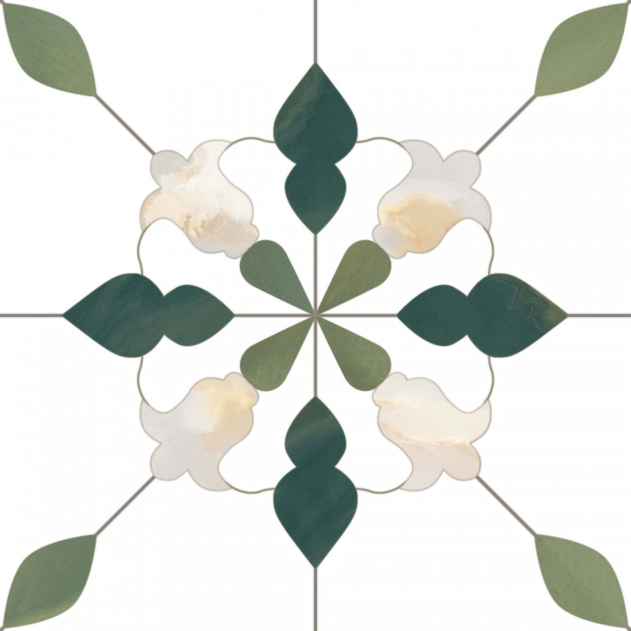 Керамогранит 19x19 8мм Aramis Esmeralda матовая зеленый Monopole