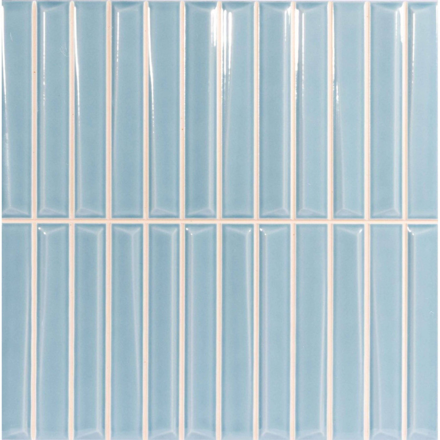 Керамическая плитка 20x20 8.5мм Melody Sky глянцевая голубой Monopole