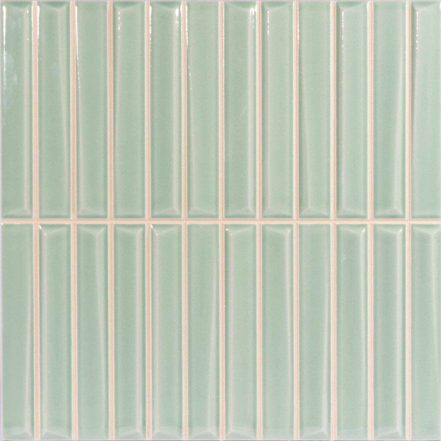 Керамическая плитка 20x20 8.5мм Melody Emerald глянцевая зеленый Monopole