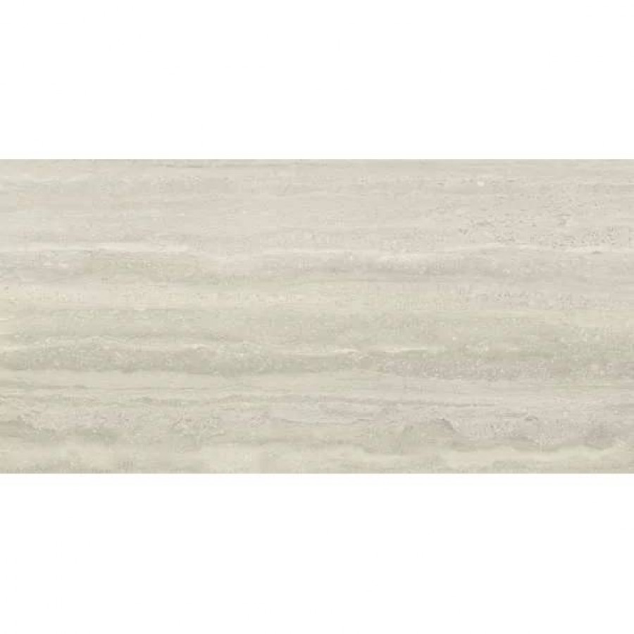 Керамогранит 120x60 8мм Marmi Classici P612706 Travertino Silver Preluc глянцевая серый Ariostea