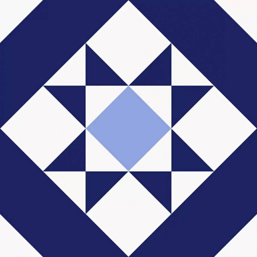 Керамогранит 20x20 8мм Kompas Medi матовая белый Nanda Tiles