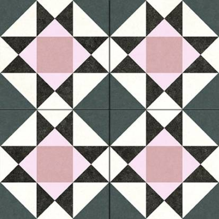 Керамогранит 45x45 Hidraulicos Penta Pink Pre матовая розовый Navarti