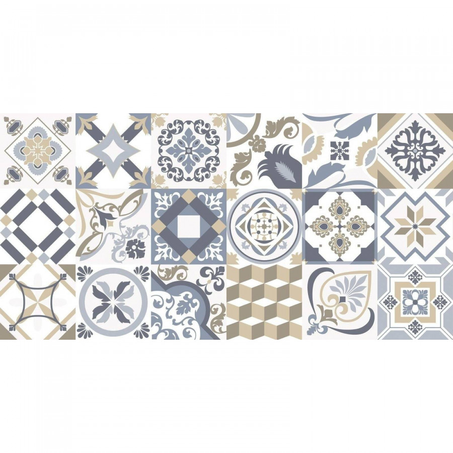 Керамическая плитка 60x30 9мм Artwood WT36AOD55 Pattern глянцевая синий New Trend