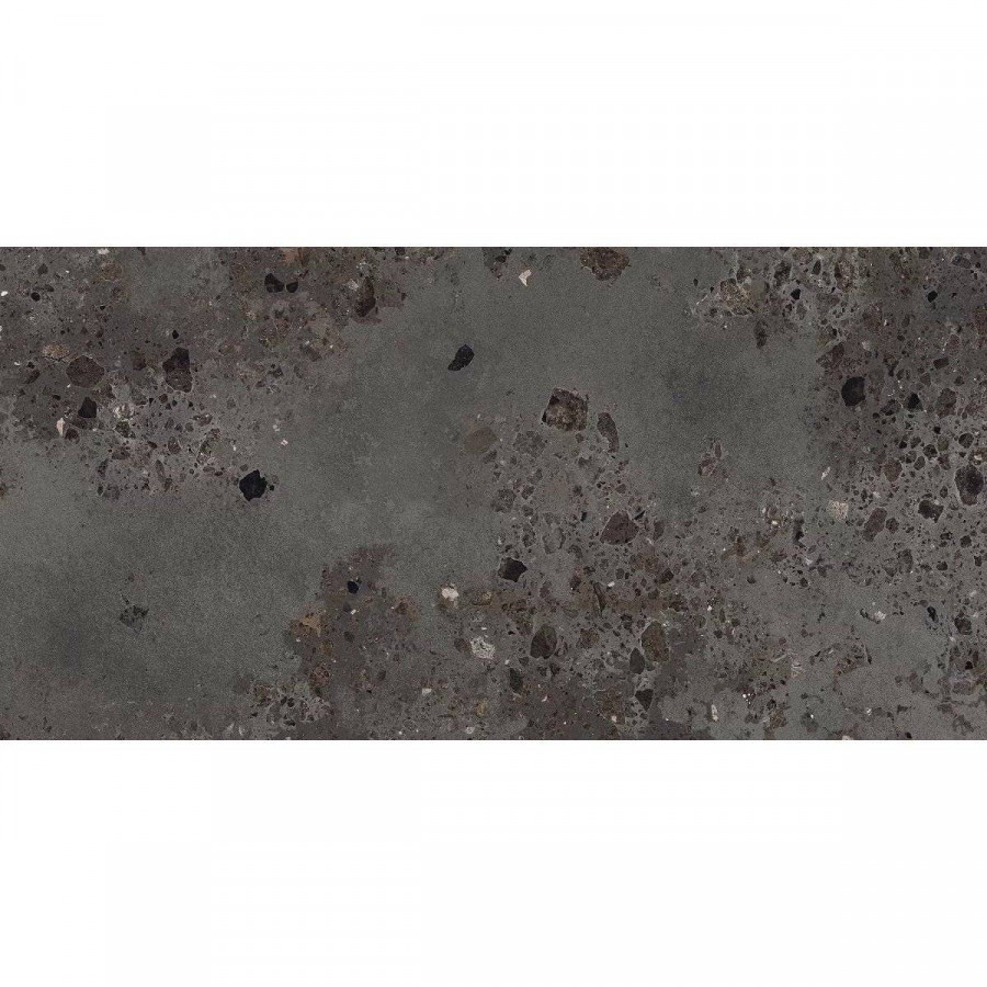 Керамогранит 120x60 9мм Flaco Nero Sugar лаппатированная черный Ocean ceramic