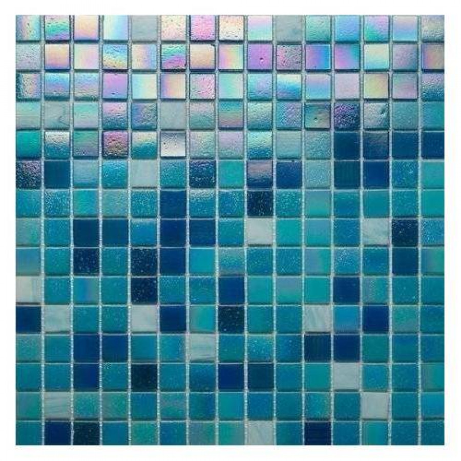 Мозаика 33x33 10мм Classic JC 718 Parad Blue глянцевая бирюзовый Orro Mosaic