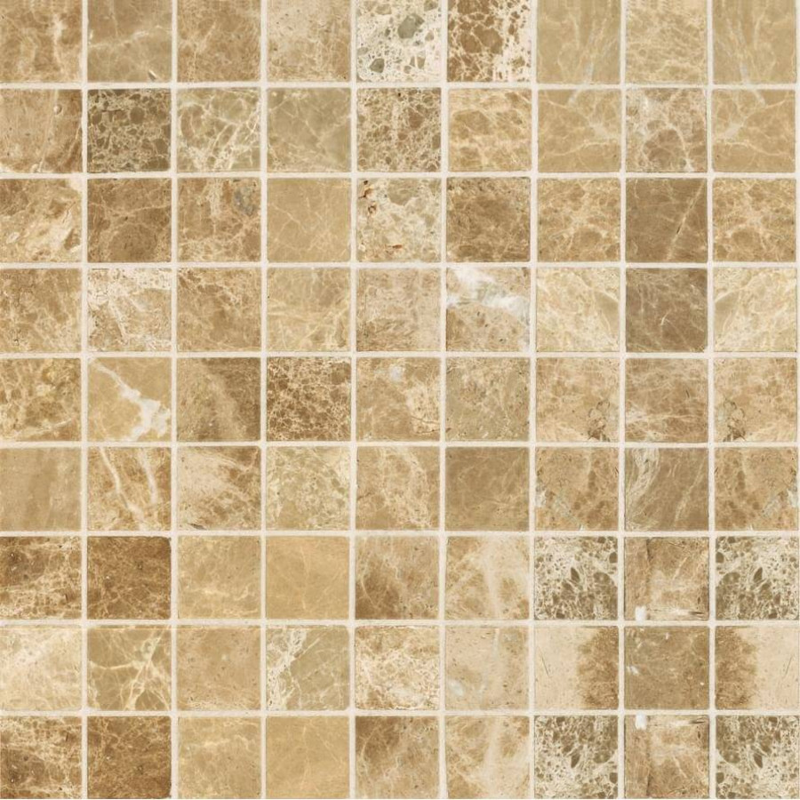 Мозаика 31x31 7мм Stone Emperador Light Pol. (3x3) полированная бежевый Orro Mosaic