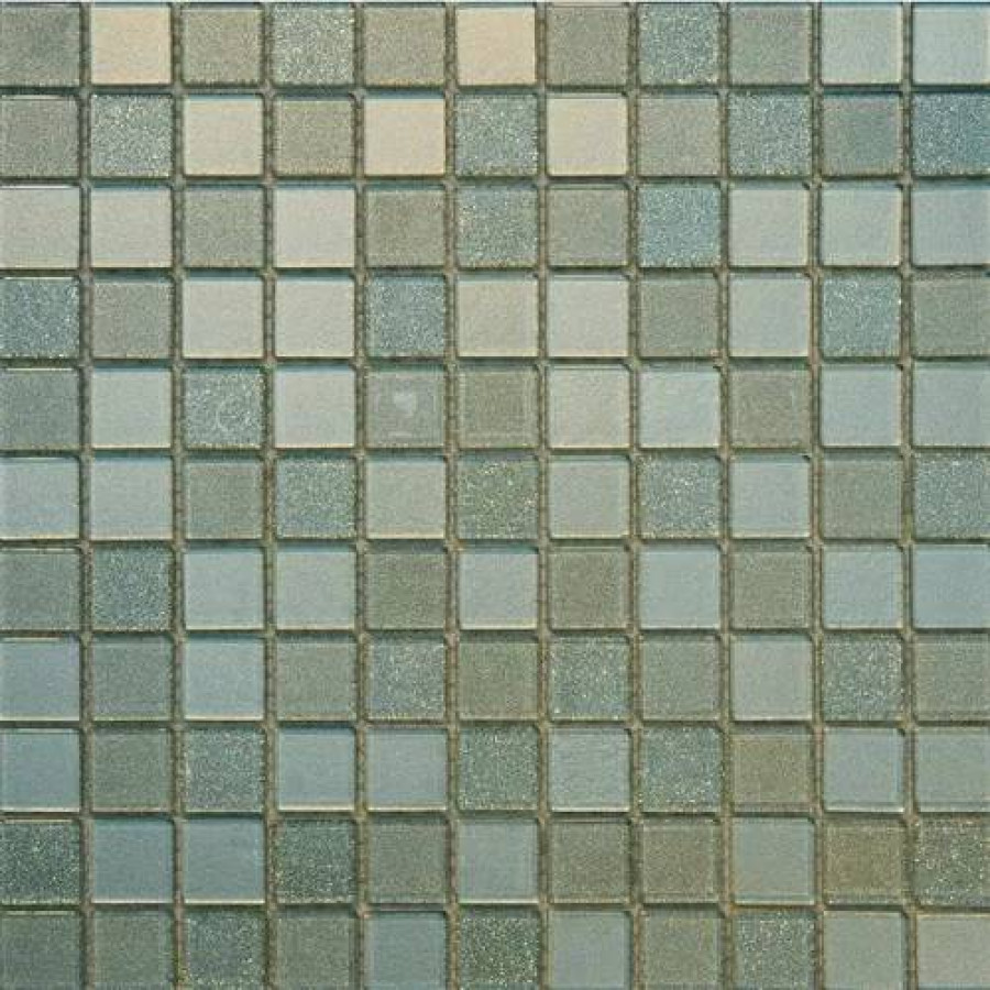 Мозаика 30x30 4мм Cristal Silver Day (2.5x2.5) глянцевая серый Orro Mosaic