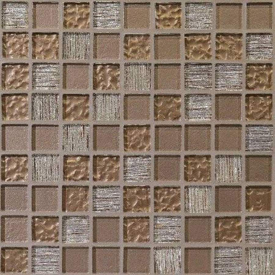Мозаика 30x30 6мм Glass Gloss Brown матовая коричневый Orro Mosaic