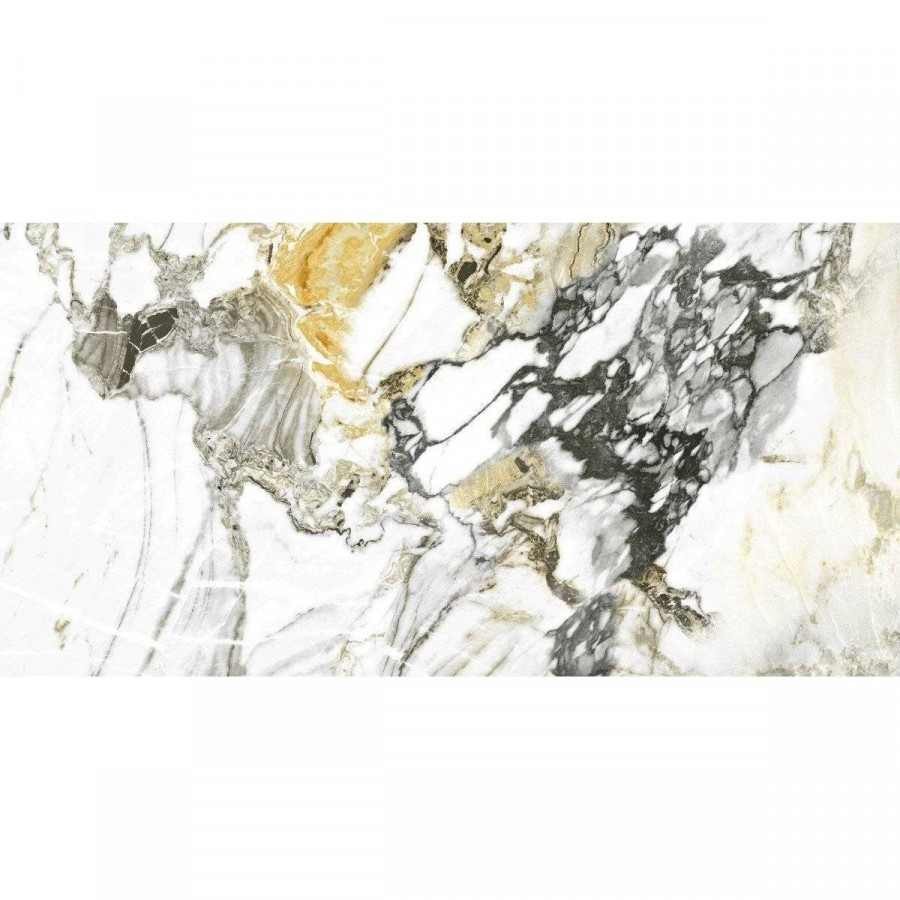 Керамогранит 120x60 8мм Cromat Lux Grotta 046.869.0032.09099 Oro Pul. Rect полированная белый Pamesa