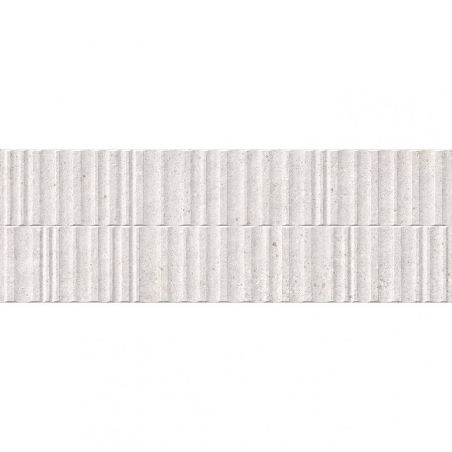 Керамическая плитка 100x33 8.6мм Manhattan Silver Wavy SP/33.3X100/R матовая серый Peronda