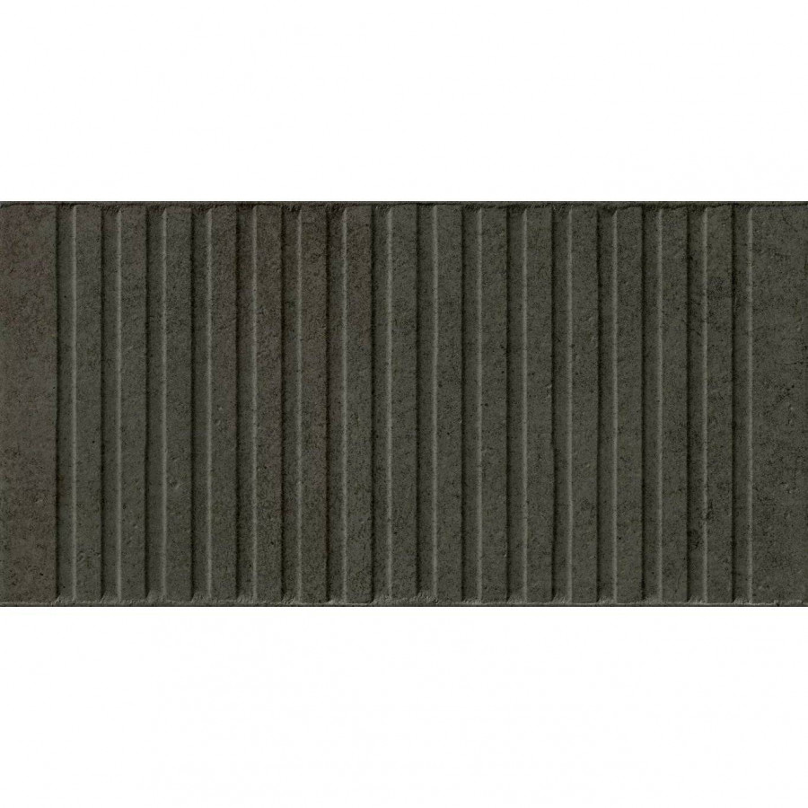 Керамическая плитка 40x20 10.3мм FS Loft Black матовая белый Peronda