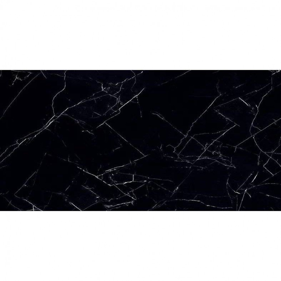 Керамогранит 120x60 9.5мм Majestic 02574B Royal Nero Lev/Ret полированная черный Piemme Valentino