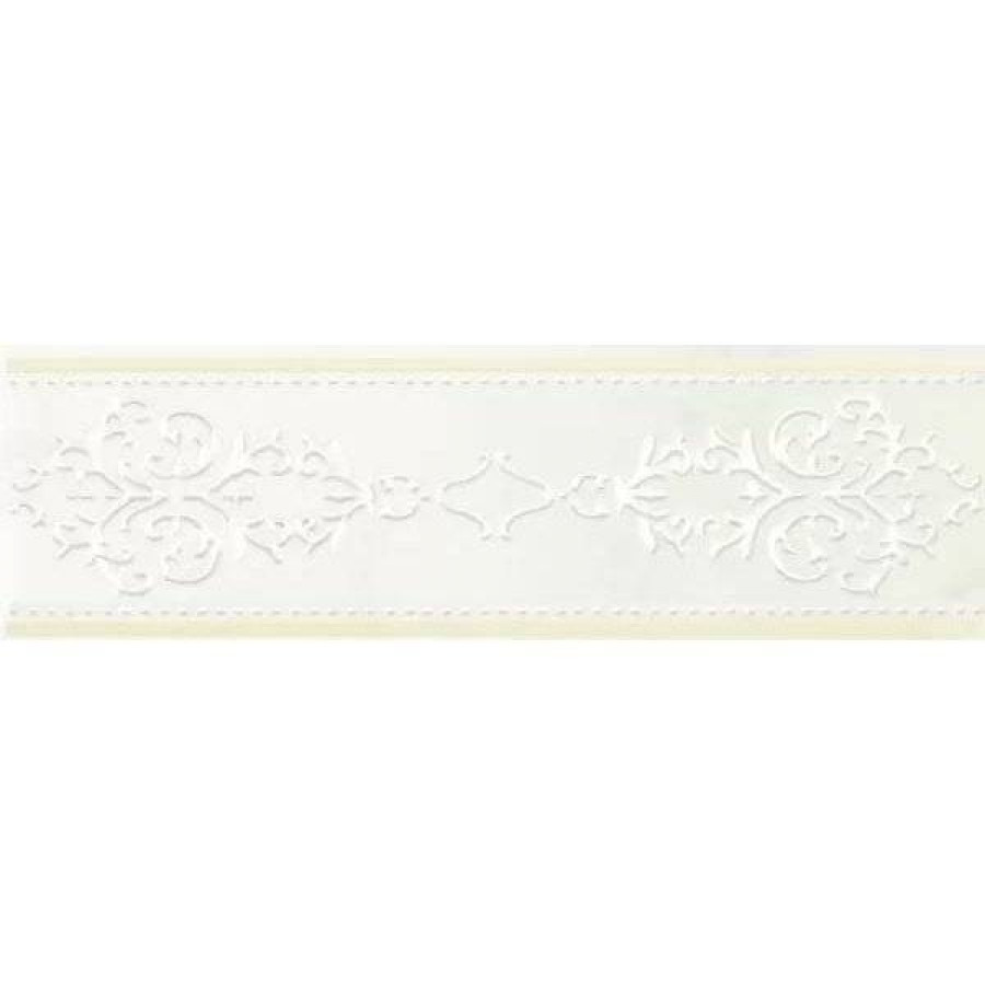 Бордюр 30x10 12мм Crystal Marble MRV125 Frise Biancospino глянцевая белый Piemme Valentino