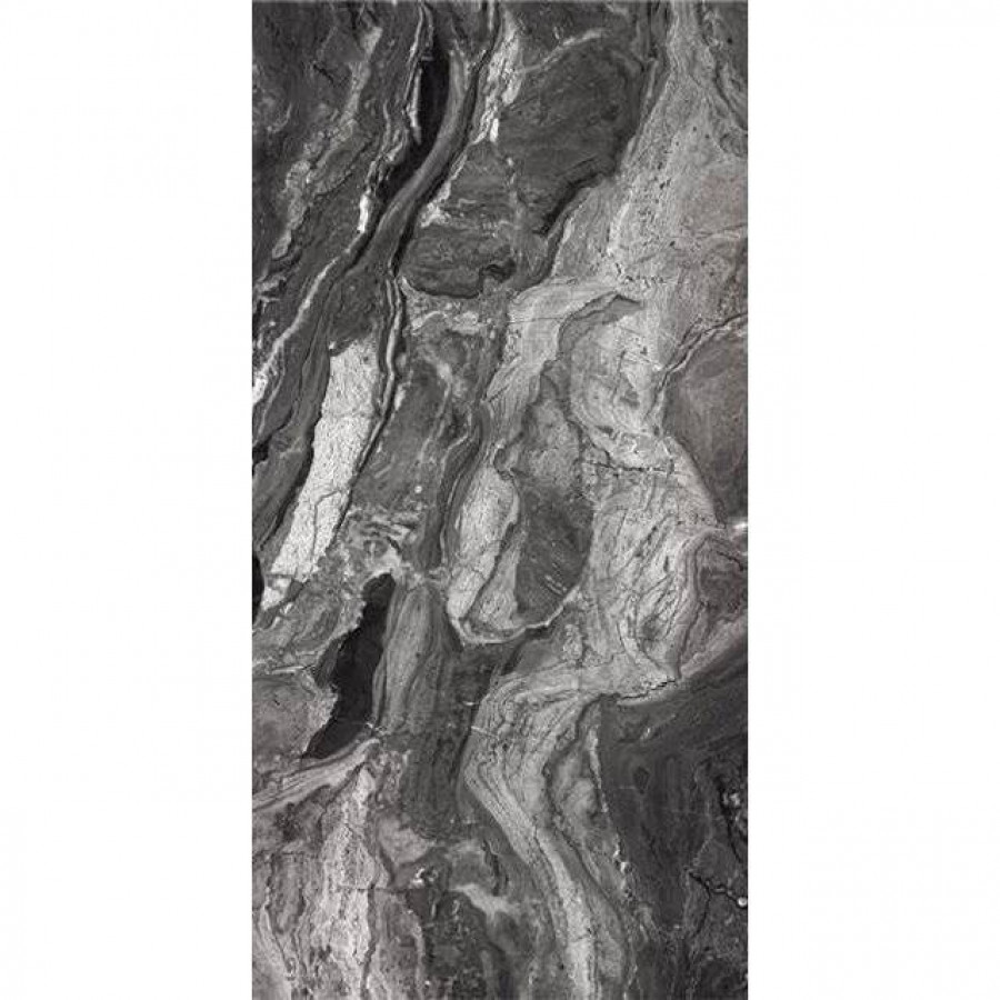 Керамогранит 120x60 11мм Moris Nero High Gloss глянцевая черный Art Ceramic