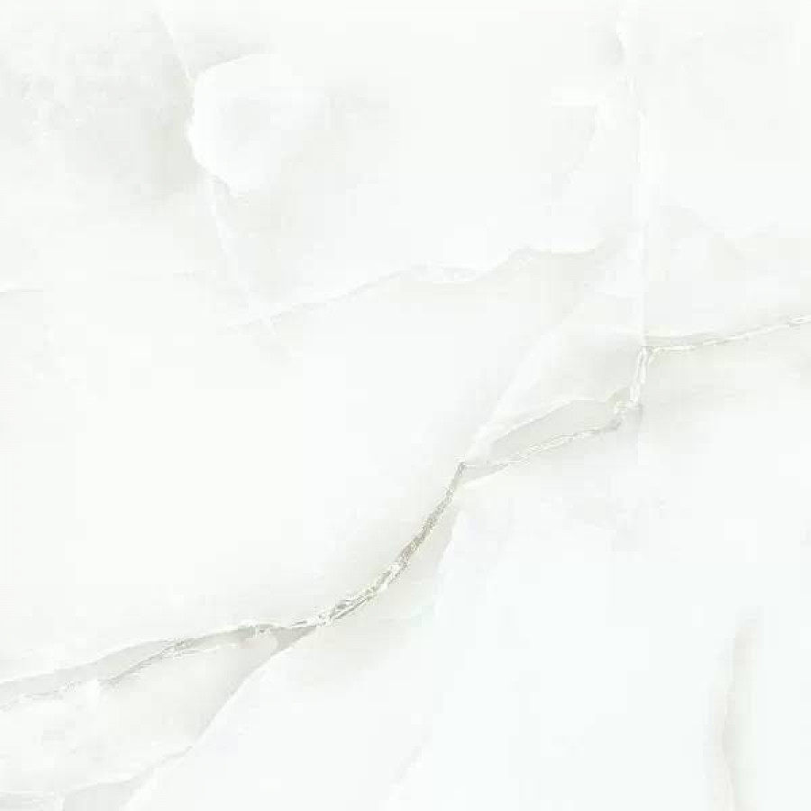 Керамогранит 60x60 11мм Classic Onix Ivory глянцевая белый Art Ceramic
