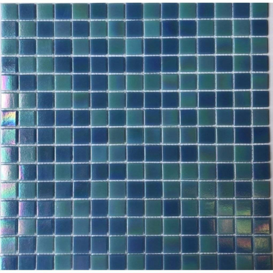Мозаика 32x32 4мм PIX100 Стекло (2x2) глянцевая синий Pixel Mosaic