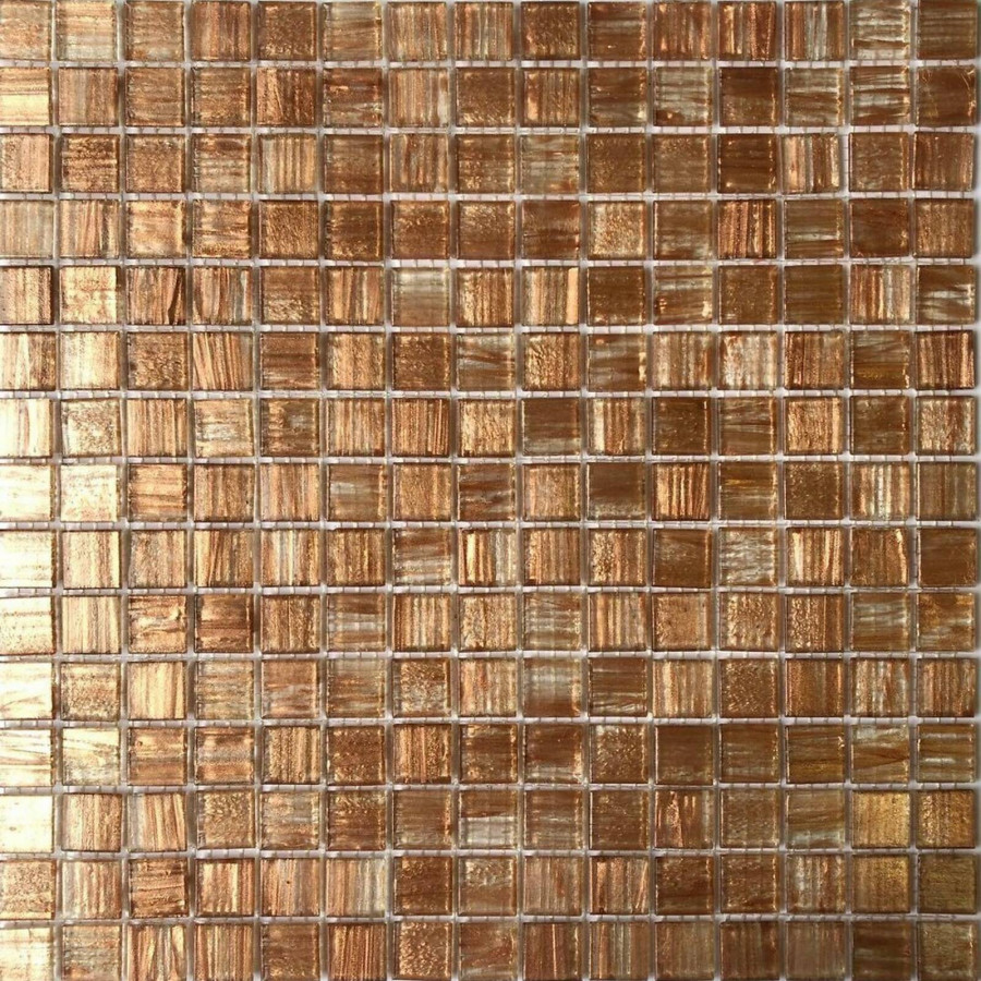 Мозаика 32x32 4мм PIX116 Стекло (2x2) глянцевая коричневый Pixel Mosaic