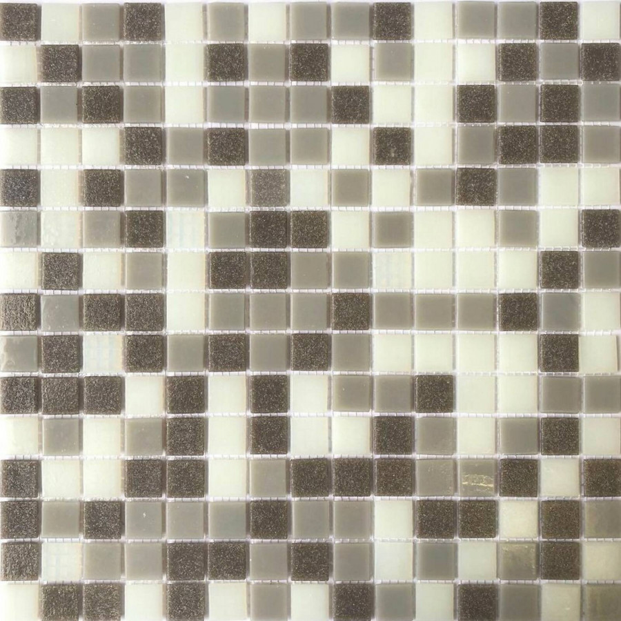Мозаика 32x32 4мм PIX120 Стекло (2x2) глянцевая серый Pixel Mosaic