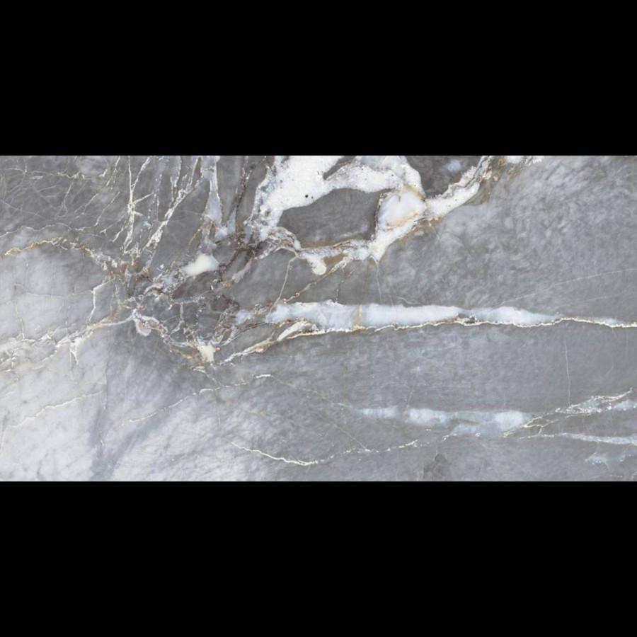 Керамогранит 120x60 10мм UKSE 12 золото полированная серый Planet Ceramics