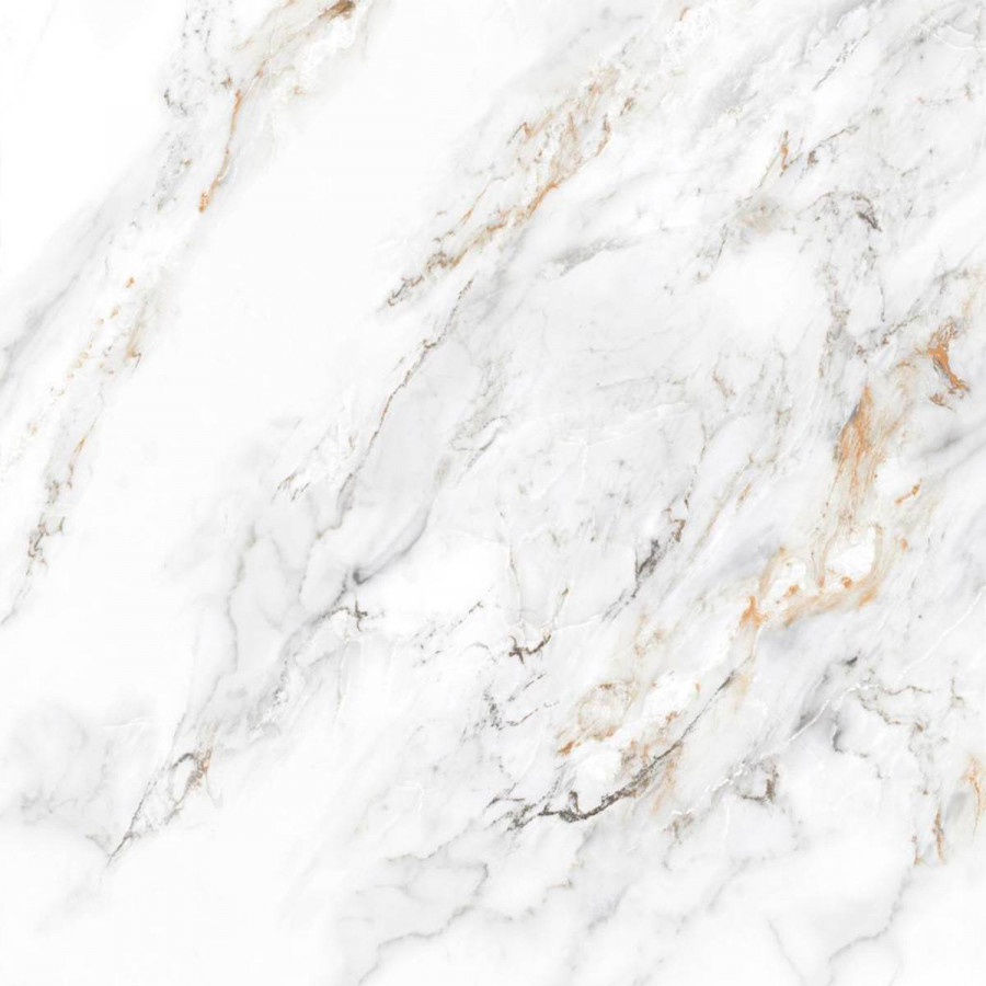 Керамогранит 80x80 10мм UKP-574 золото полированная белый Planet Ceramics