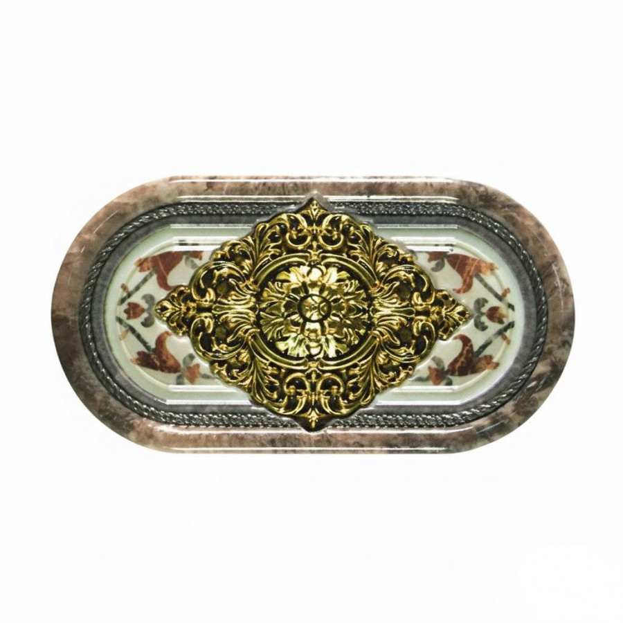 Вставка 17x9 9мм 9500 PCD000023 Inserto Marron Imperial глянцевая золотой Porcelanite Dos