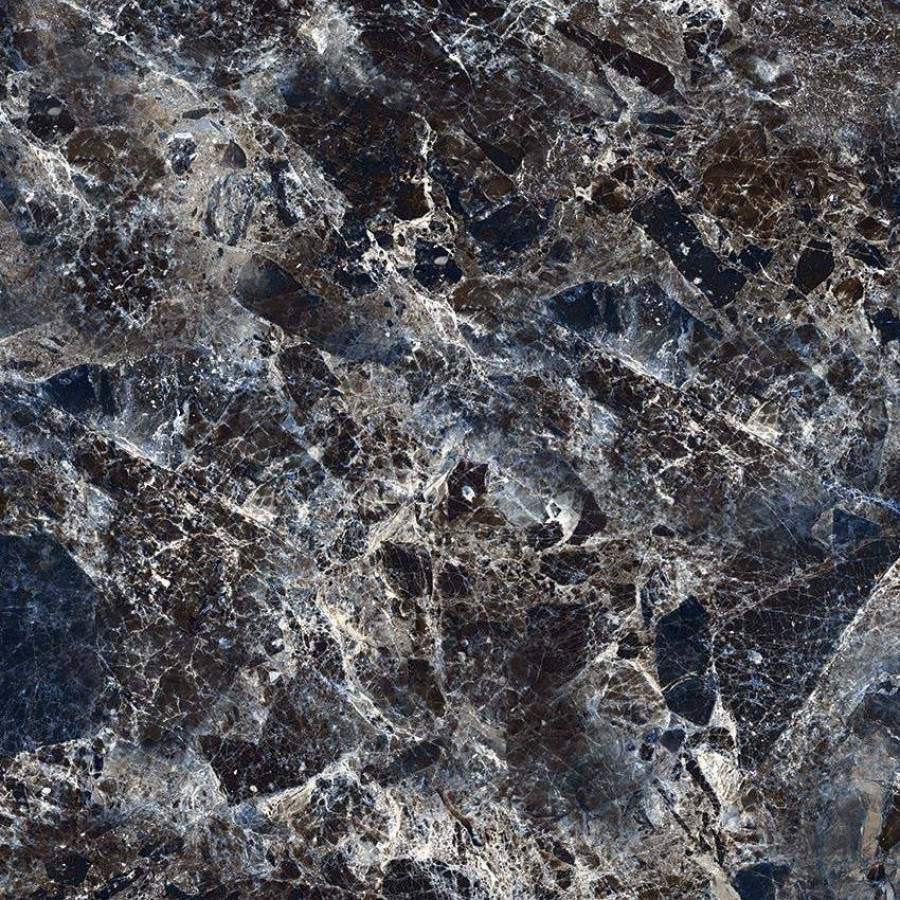 Керамогранит 60x60 9мм GR106 Roman Empro Brown High Glossy глянцевая черный Primavera