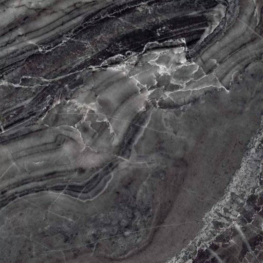 Керамогранит 60x60 9мм NR136 Titan Black Matt матовая черный Primavera