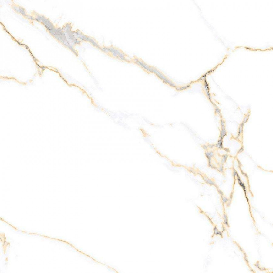 Керамогранит 60x60 9мм PR126 Bellevue Gold Polished полированная белый Primavera