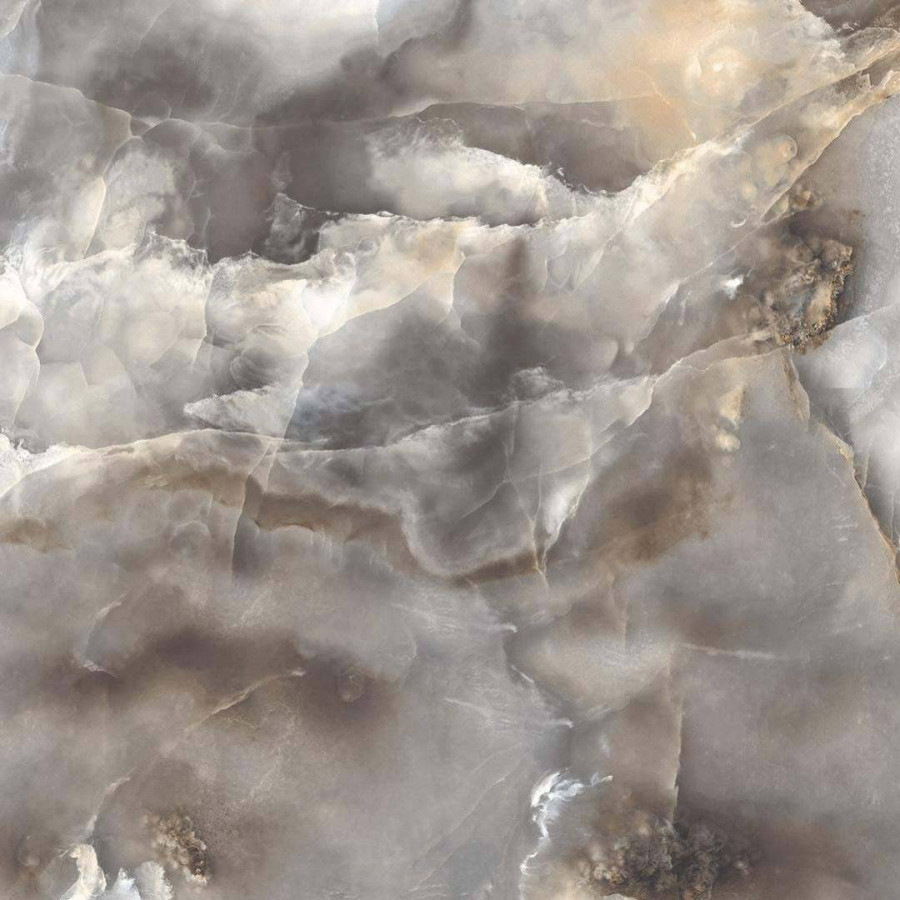 Керамогранит 60x60 9мм PR119 Honey Onyx Sky Polished полированная серый Primavera