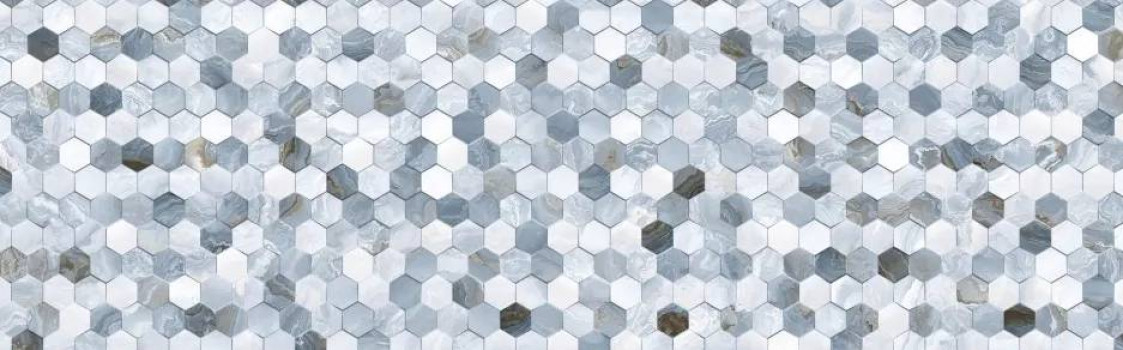 Декор 90x30 9.8мм Hypnose DG18-10 Aqua Decor 10 glossy глянцевая голубой Primavera