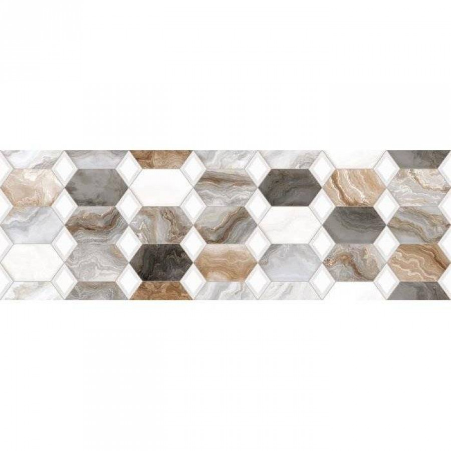 Декор 90x30 9мм Hypnose DG10-05 Grey Decor Glossy глянцевая серый Primavera