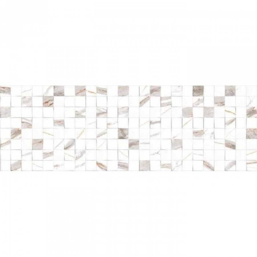 Декор 90x30 9мм Signorina DC15-01 Gold Decor Carving структурированная белый Primavera