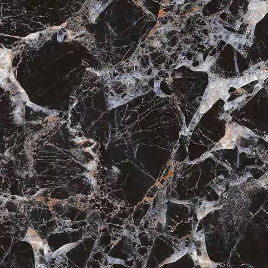 Керамогранит 60x60 9мм Борзонти TP66M10 Матовый матовая черный Primavera