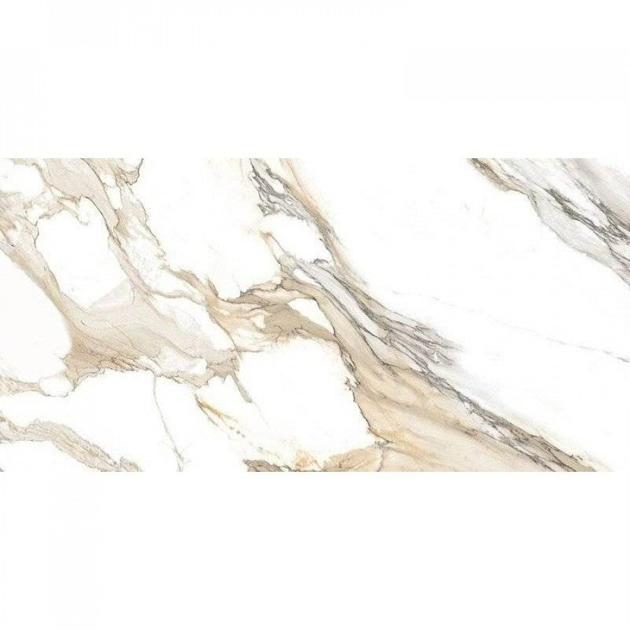 Керамогранит 120x60 9мм Marmo Calacatta Porto Gold Glossy глянцевая белый Art&Natura Ceramic