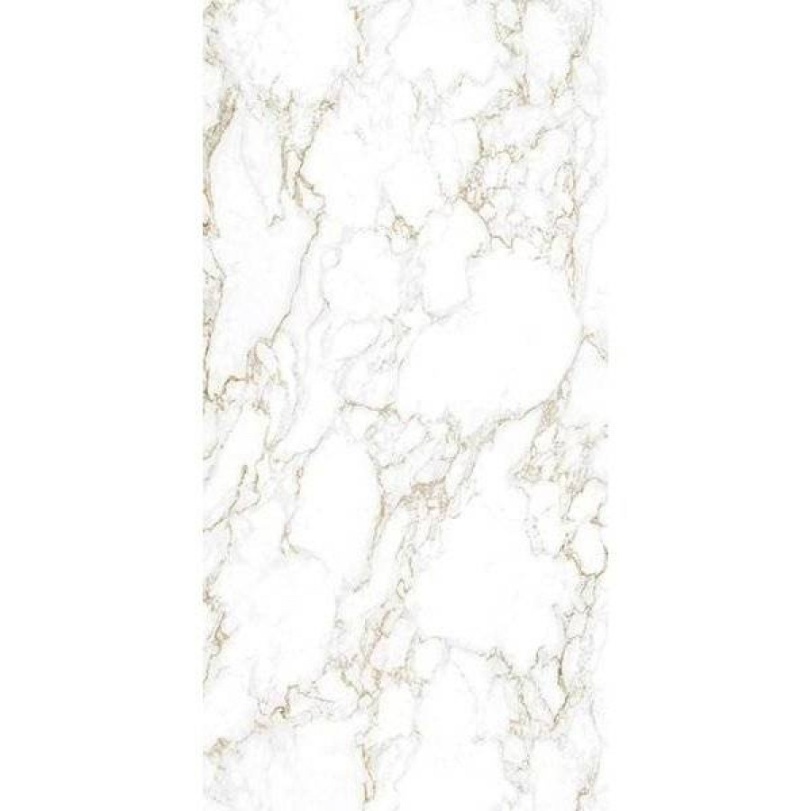 Керамогранит 120x60 10.5мм Porcelux Arabescato Gold Polished глянцевая белый Prissmacer