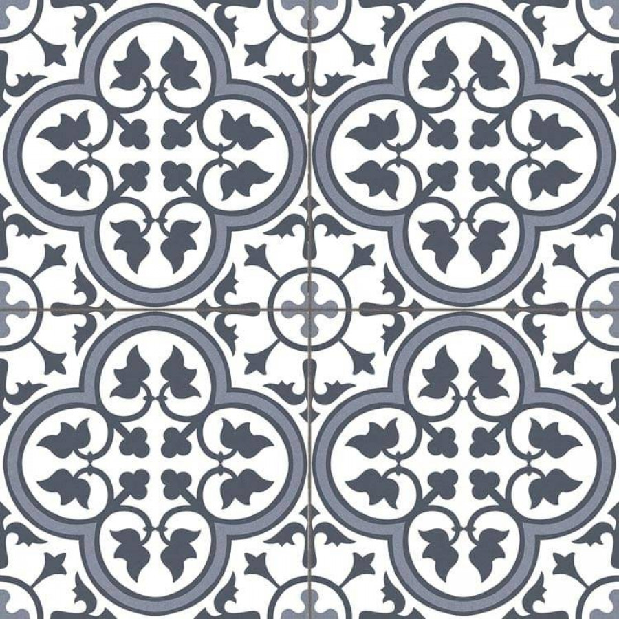 Керамогранит 45x45 10мм Hampton Blue Pre матовая белый Prissmacer