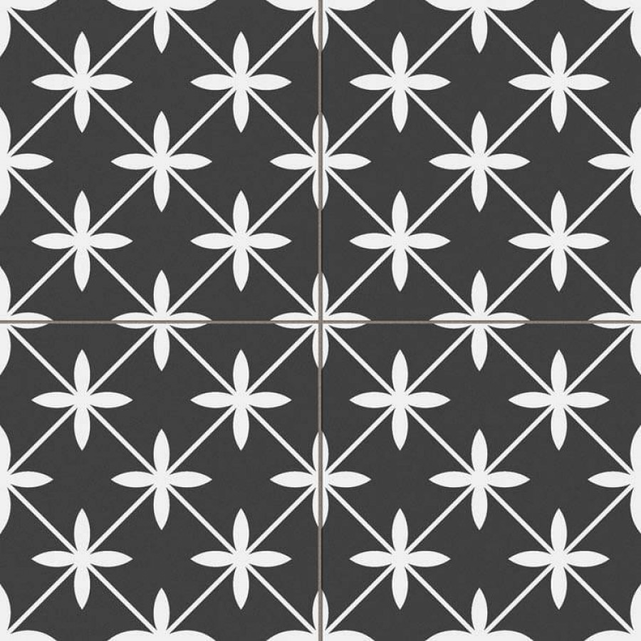 Керамогранит 45x45 10мм Star Black Pre матовая черный Prissmacer