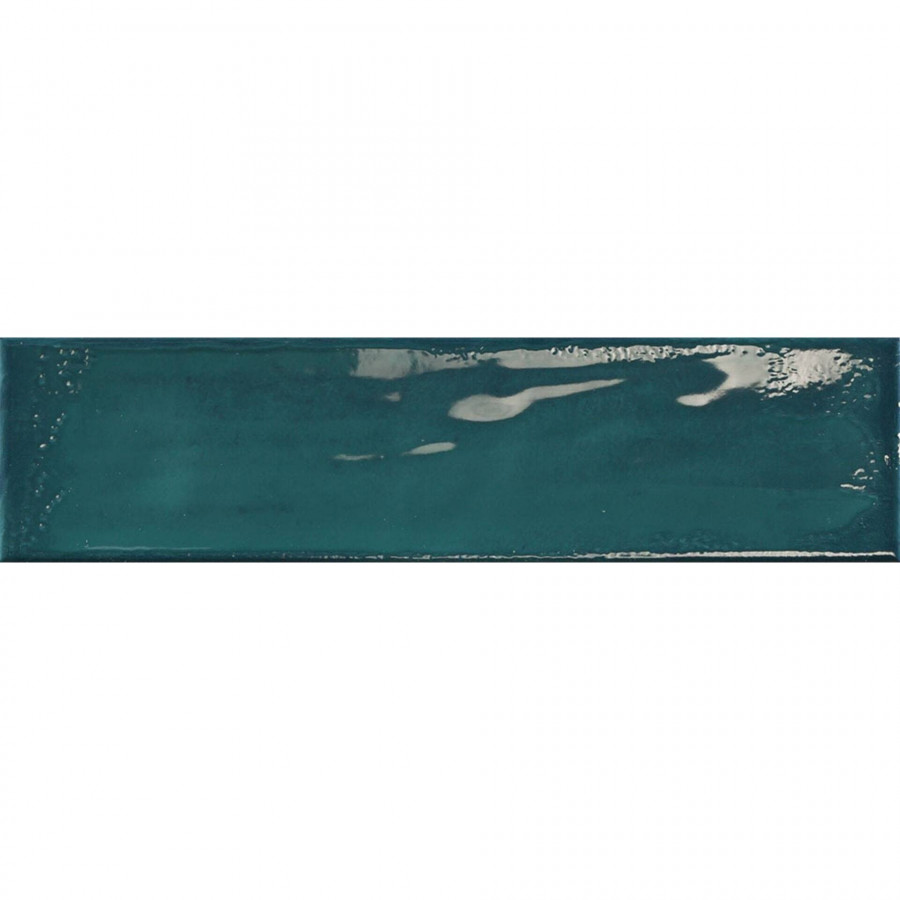 Керамическая плитка 30x8 10мм Rain Aquamarine глянцевая бирюзовый Prissmacer