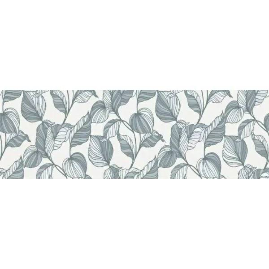 Керамическая плитка 90x30 10мм Vida RA6Y Decoro Edera Azzurro Touch Rett матовая белый Ragno