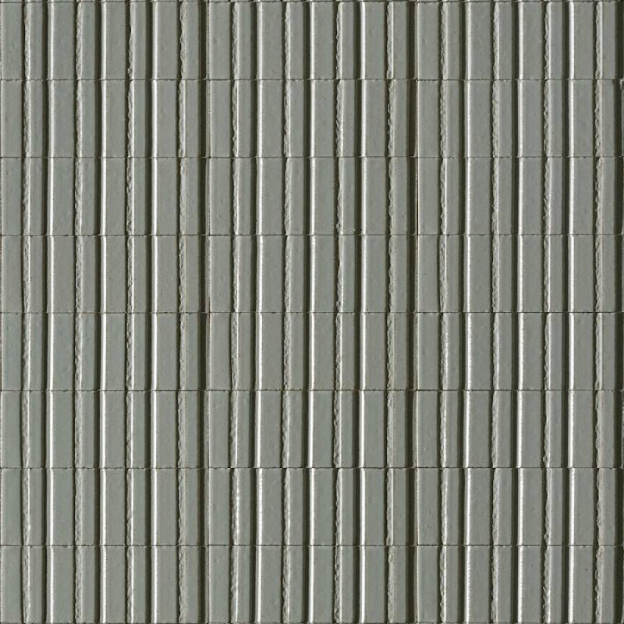 Керамогранит 20x8 9мм Glace RAEQ Struttura 3D Raye Avio Glossy глянцевая серый Ragno