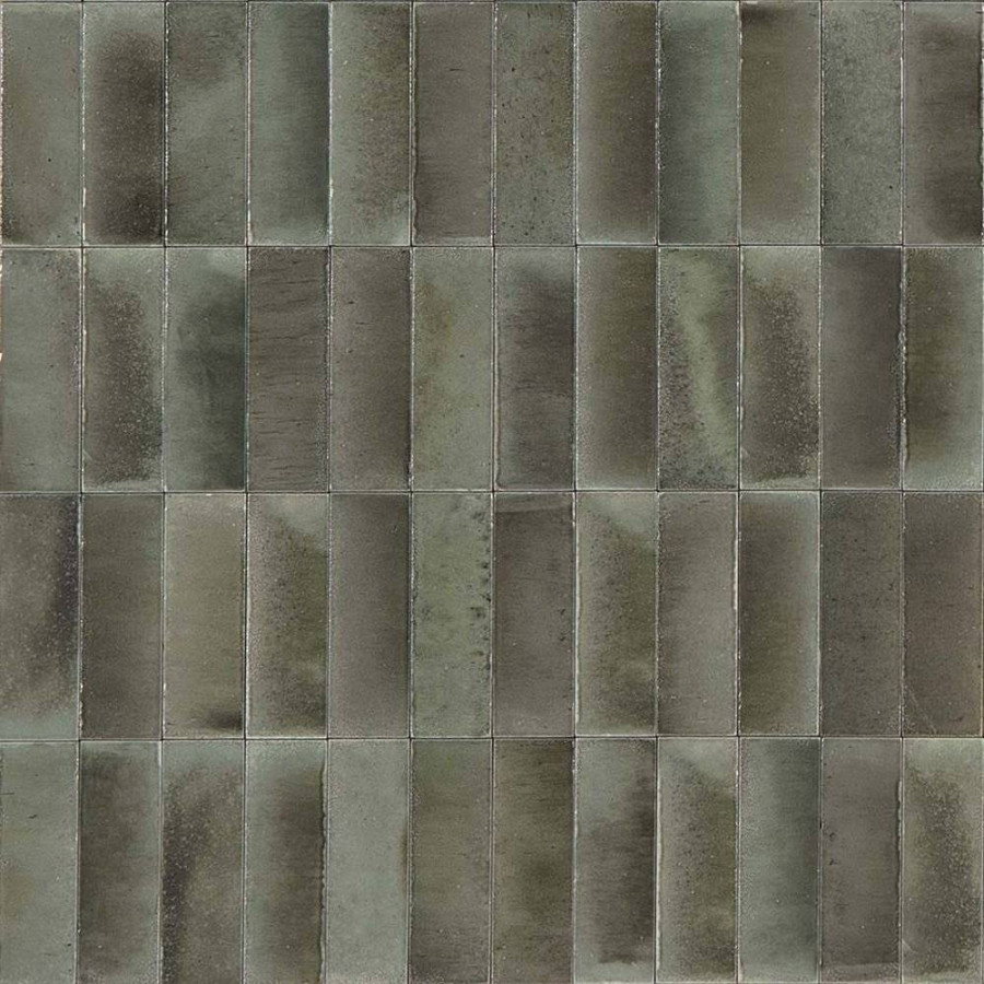 Керамическая плитка 15x5 10мм Gleeze R8HS Grigio глянцевая серый Ragno