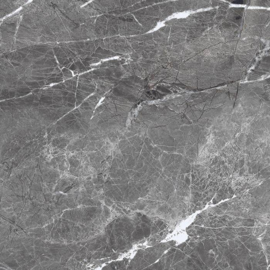 Керамогранит 60x60 8.5мм Shadow Dark Grey Polished глянцевая серый Realistik