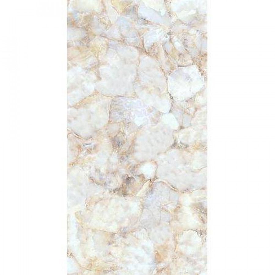 Керамогранит 120x60 9.5мм Wellington Polished Gold Carving глянцевая бежевый Realistik