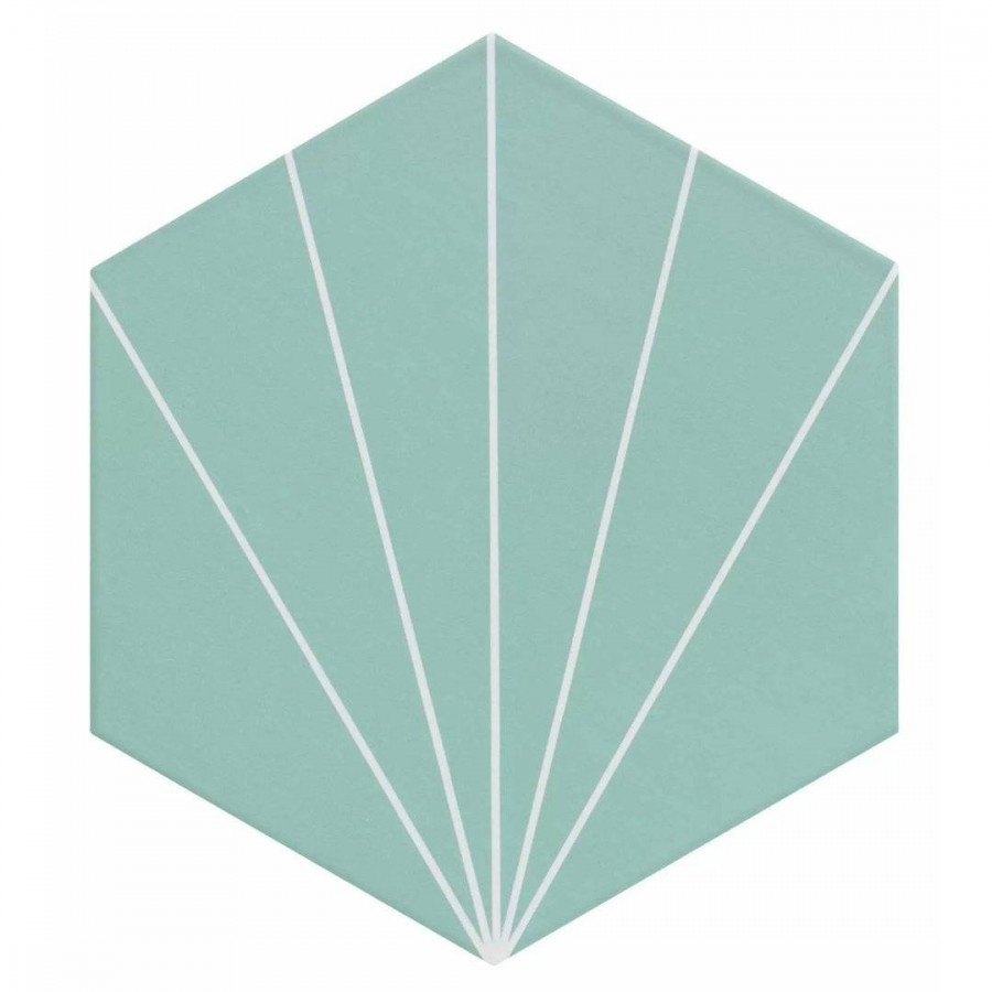 Керамогранит 33x29 10мм Venus RLD000039 RLN0081 Aqua матовая голубой Realonda Ceramica