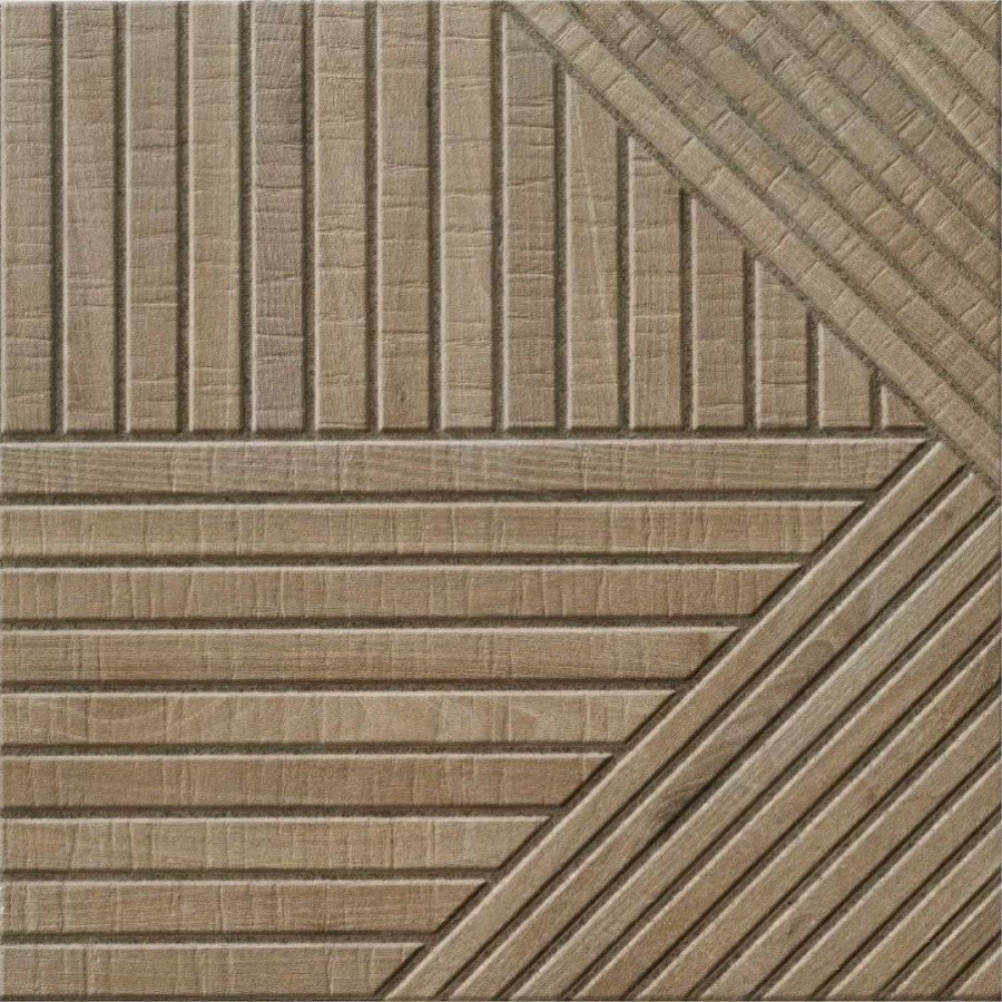 Керамогранит 44x44 10мм Tangram Wood Oak матовая коричневый Realonda Ceramica