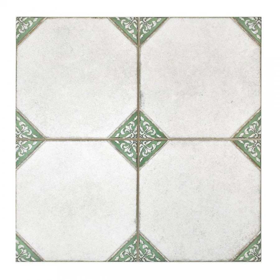 Керамогранит 33x33 10мм Leeds Garden сатинированная зеленый Realonda Ceramica