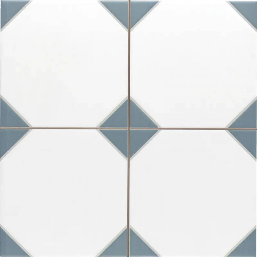 Керамогранит 33x33 9мм Canterbury Blue сатинированная голубой Realonda Ceramica