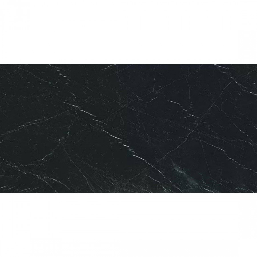 Керамогранит 240x120 6мм I Classici Di Rex 750885 Marquinia Glossy Rett глянцевая черный Rex Ceramiche