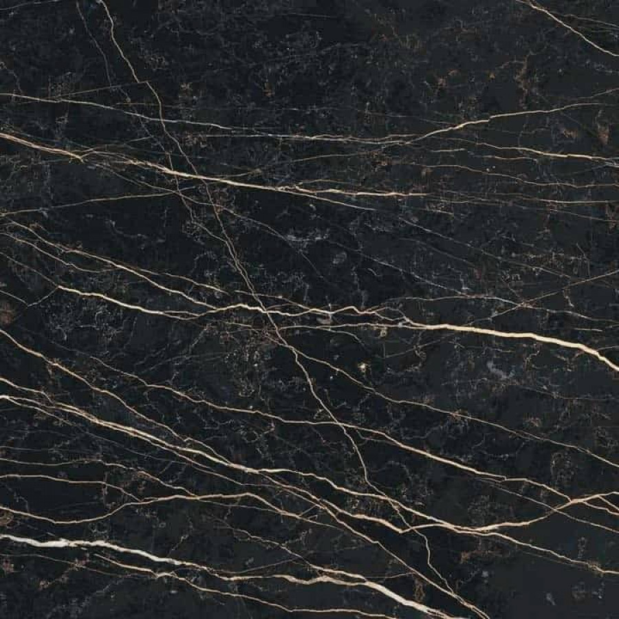 Керамогранит 120x60 10мм Prexious Of Rex 755848 Thunder Night Glossy глянцевая черный Rex Ceramiche